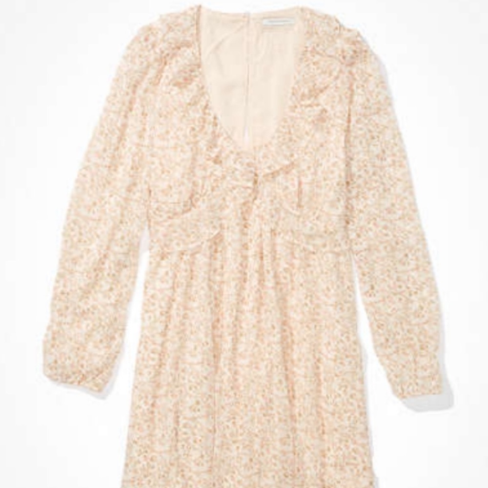 American Eagle boho babydoll mini dress XS